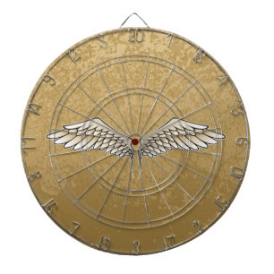 Beige wings dart board