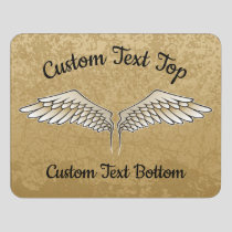 Beige Wings Door Sign