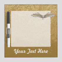 Beige wings dry erase board