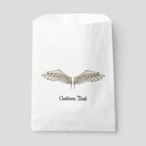 Beige Wings Favor Bag