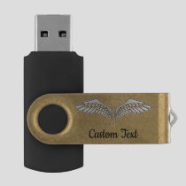 Beige Wings Flash Drive