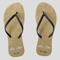 Beige Wings Flip Flops