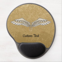 Beige Wings Gel Mouse Pad