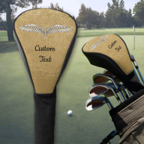 Beige Wings Golf Head Cover