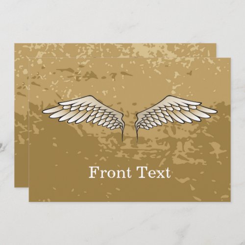 Beige wings invitation