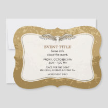 Beige wings invitation