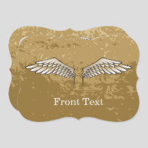 Beige wings invitation