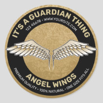 Beige Wings Label
