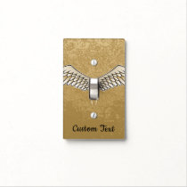 Beige Wings Light Switch Cover