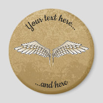 Beige Wings Magnet