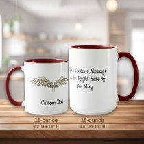 Beige Wings Mug