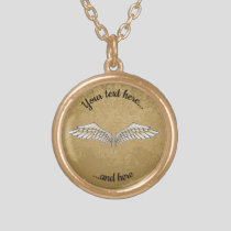 Beige Wings Necklace