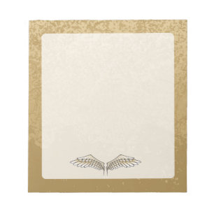Beige wings notepad