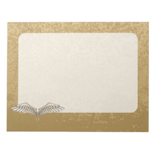 Beige wings notepad