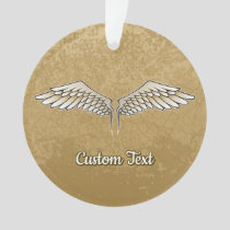 Beige Wings Ornament