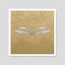Beige wings paper napkins