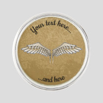 Beige Wings Pin