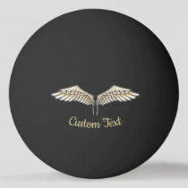 Beige Wings Ping Pong Ball