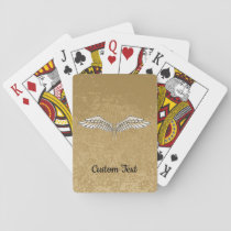 Beige Wings Playing Cards