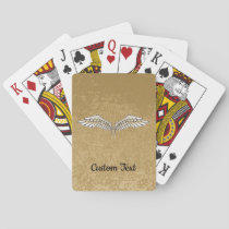 Beige Wings Playing Cards