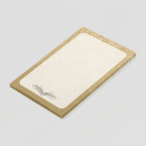 Beige wings post-it notes