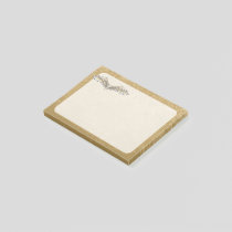 Beige wings post-it notes