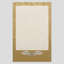 Beige wings stationery