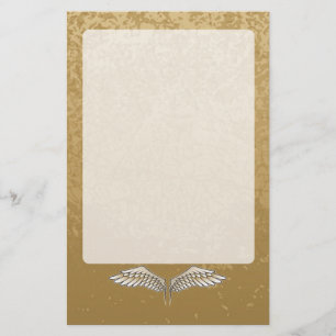 Beige wings stationery
