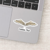 Beige Wings Sticker