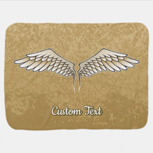 Beige Wings Swaddle Blanket