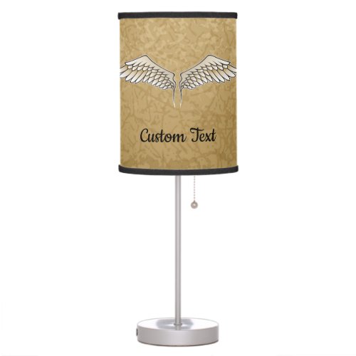 Beige Wings Table Lamp