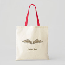 Beige Wings Tote Bag