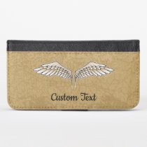 Beige Wings Wallet Case