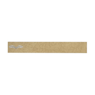 Beige wings wrap around address label