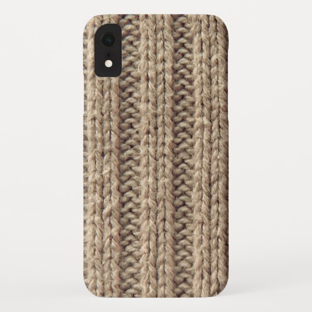 Beige wool jumper effect  Case-Mate iPhone case (Back)