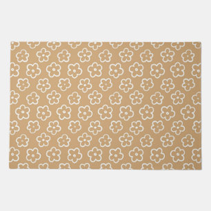 Beige Y2K Wildflower Vibrant Retro Spring Decor Doormat