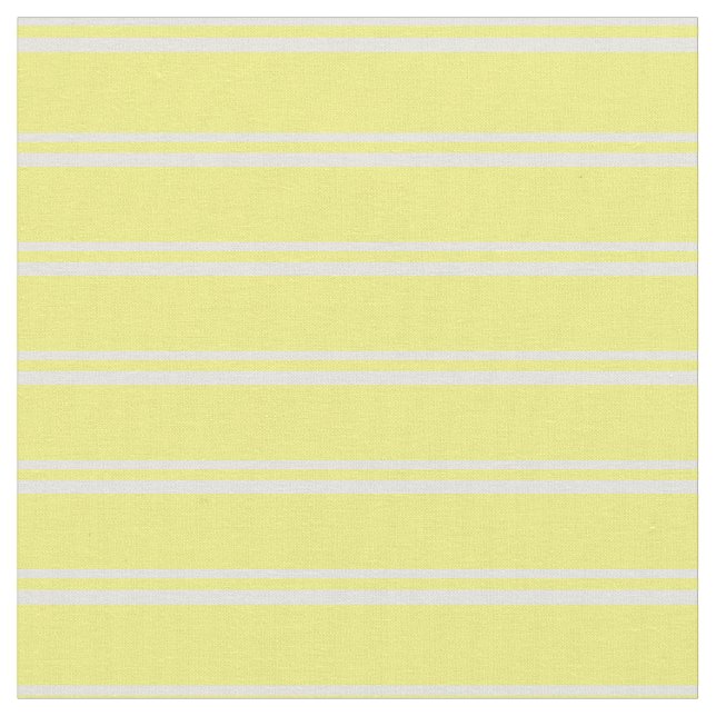 Beige & Yellow Lined Pattern Fabric (Close Up)