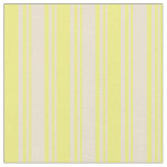 [ Thumbnail: Beige & Yellow Pattern of Stripes Fabric ]