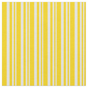 Beige & Yellow Striped Pattern Fabric