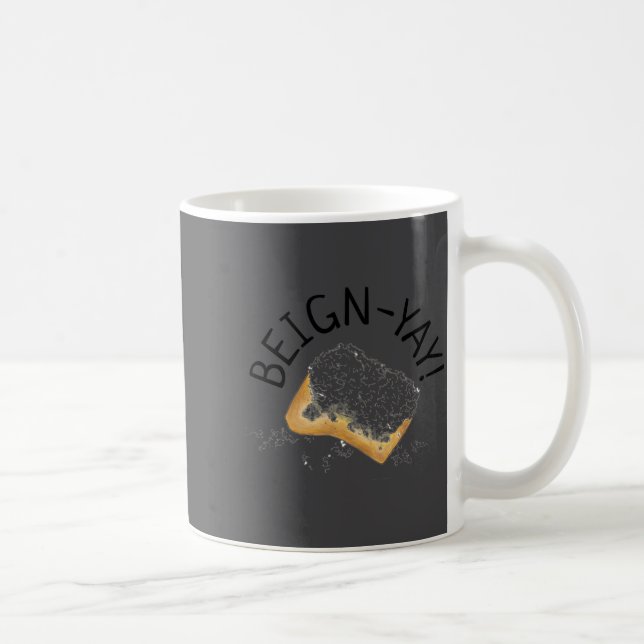 Beign Yay New Orleans Nola Beignet Pastry Foodie  Coffee Mug (Right)