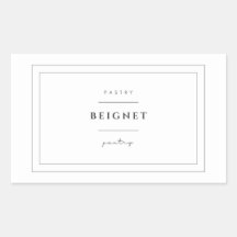 Beignet Food Label Stickers