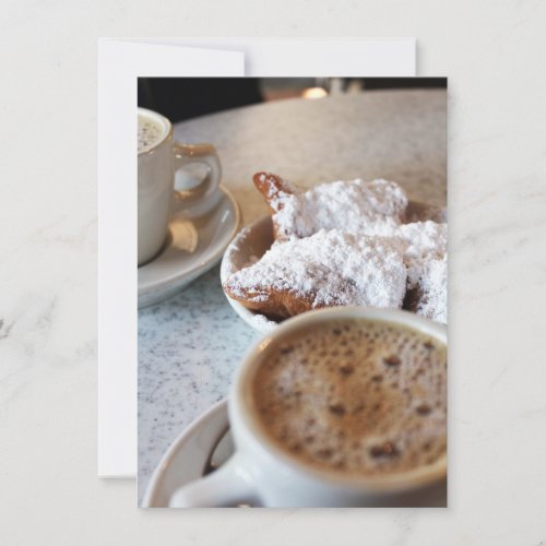 Beignets and Coffee Flat Card