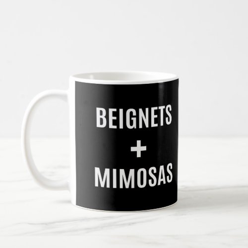Beignets Mimosas New Orleans Breakfast Long Sleeve Coffee Mug