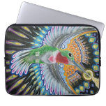 Beija Flor (&quot;flower Kisser&quot;) Hummingbird Painting Laptop Sleeve at Zazzle