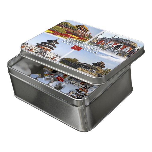 Beijin - China - Mosaic - Jigsaw Puzzle (Lid Open)