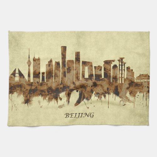 Beijing China Cityscape Kitchen Towel