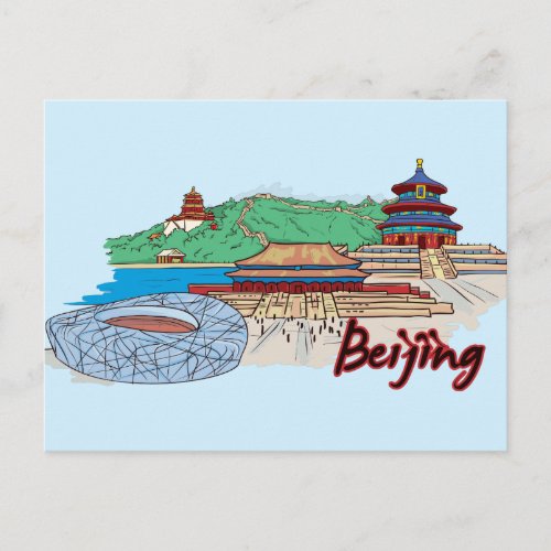 Beijing China Famous City Postcard