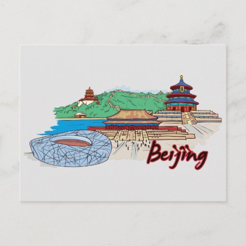 Beijing China Famous City Postcard