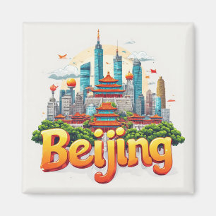 Beijing China Travel Keepsake For Frequent Travele Magnet