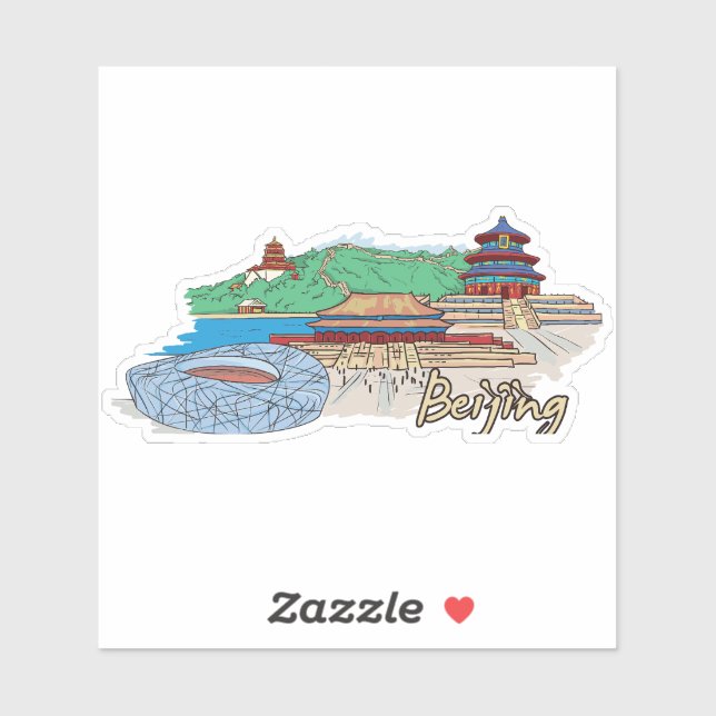 beijing City Sticker (Sheet)